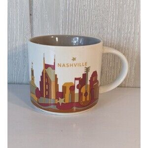 Nashville Starbucks You Are Here Mug 12 oz. Collection Coffee Cup 2015 EUC